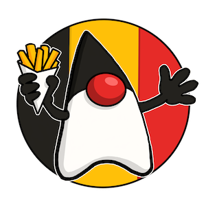 The BeJUG logo I drew to replace the old coffee grinder.